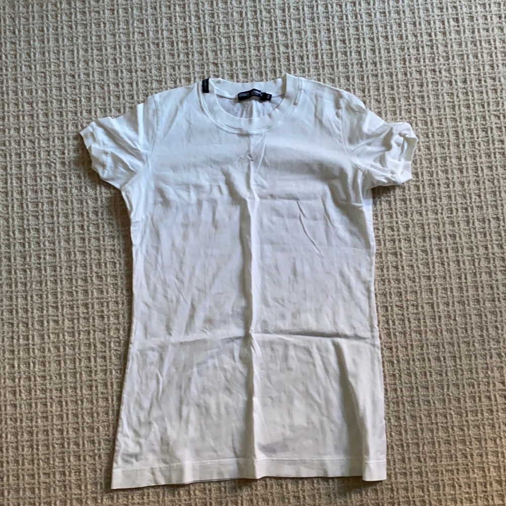 D&G white cotton tshirt in size 44